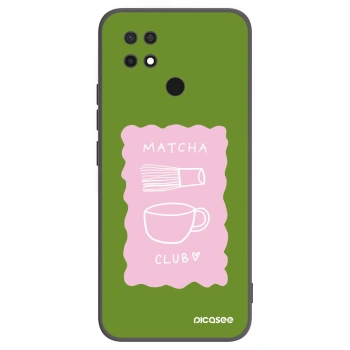 Picasee Μαύρη θήκη σιλικόνης για Xiaomi Redmi 10C - Matcha club