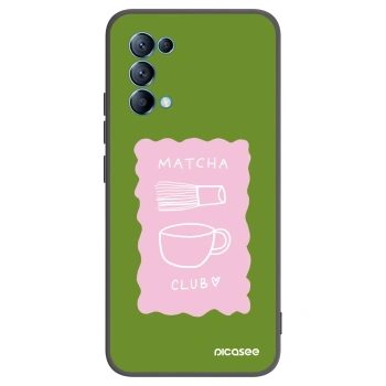 Picasee Μαύρη θήκη σιλικόνης για OPPO A16s - Matcha club