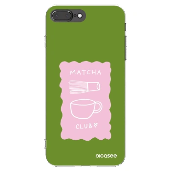 Picasee διαφανής θήκη σιλικόνης Apple iPhone 8 Plus - Matcha club