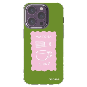 Picasee διαφανής θήκη σιλικόνης Apple iPhone 14 Pro - Matcha club