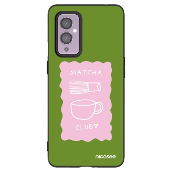 Picasee Μαύρη θήκη σιλικόνης για OnePlus 9 - Matcha club