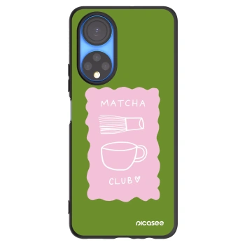 Picasee Μαύρη θήκη σιλικόνης για Honor X7 - Matcha club