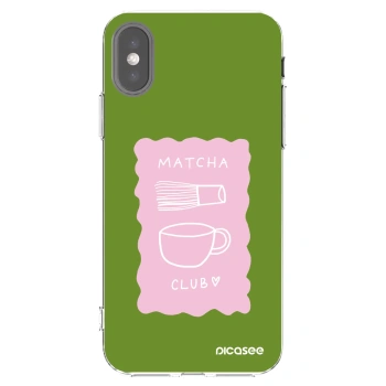 Picasee διαφανής θήκη σιλικόνης Apple iPhone X/XS - Matcha club