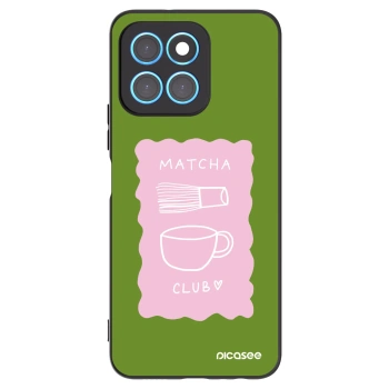 Picasee Μαύρη θήκη σιλικόνης για Honor X6 - Matcha club