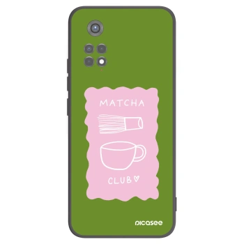 Picasee Μαύρη θήκη σιλικόνης για Xiaomi Redmi Note 11S 5G - Matcha club