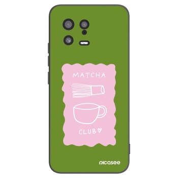 Picasee Μαύρη θήκη σιλικόνης για Xiaomi 13 - Matcha club