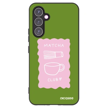 Picasee Μαύρη θήκη σιλικόνης για Samsung Galaxy A54 5G A546B - Matcha club