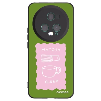 Picasee Μαύρη θήκη σιλικόνης για Honor Magic5 Pro - Matcha club