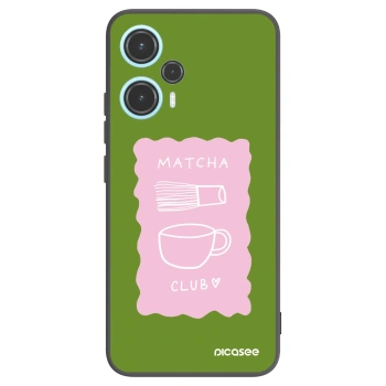 Picasee Μαύρη θήκη σιλικόνης για Xiaomi Poco F5 - Matcha club