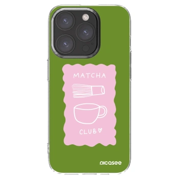 Picasee διαφανής θήκη σιλικόνης Apple iPhone 15 Pro - Matcha club