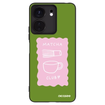 Picasee Μαύρη θήκη σιλικόνης για Xiaomi Redmi 13C 4G - Matcha club
