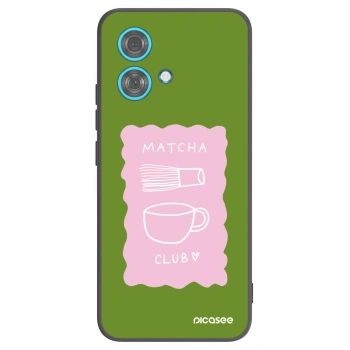 Picasee Μαύρη θήκη σιλικόνης για Motorola Edge 40 Neo - Matcha club