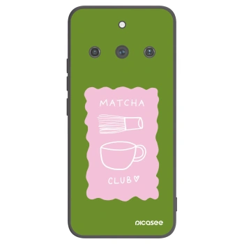 Picasee Μαύρη θήκη σιλικόνης για Realme 11 Pro+ - Matcha club