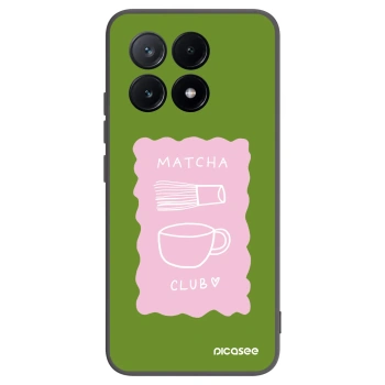 Picasee Μαύρη θήκη σιλικόνης για Xiaomi Poco X6 Pro - Matcha club