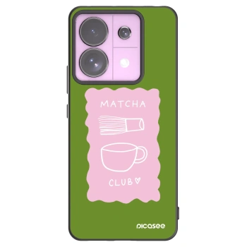 Picasee Μαύρη θήκη σιλικόνης για Xiaomi Redmi Note 13 Pro 5G - Matcha club