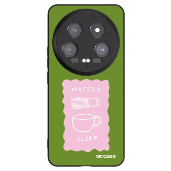 Picasee Μαύρη θήκη σιλικόνης για Xiaomi 14 Ultra - Matcha club