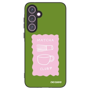 Picasee Μαύρη θήκη σιλικόνης για Samsung Galaxy A35 5G A356B - Matcha club