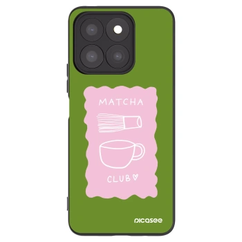 Picasee Μαύρη θήκη σιλικόνης για Honor X8b - Matcha club