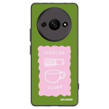 Picasee Μαύρη θήκη σιλικόνης για Xiaomi Redmi A3 - Matcha club