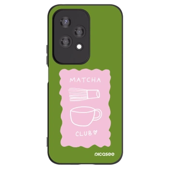 Picasee Μαύρη θήκη σιλικόνης για Honor 200 Lite - Matcha club