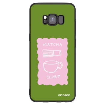 Picasee Μαύρη θήκη σιλικόνης για Samsung Galaxy S8 G950F - Matcha club