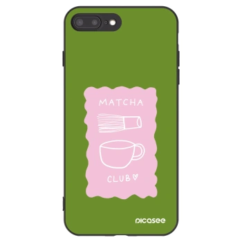 Picasee Μαύρη θήκη σιλικόνης για Apple iPhone 8 Plus - Matcha club