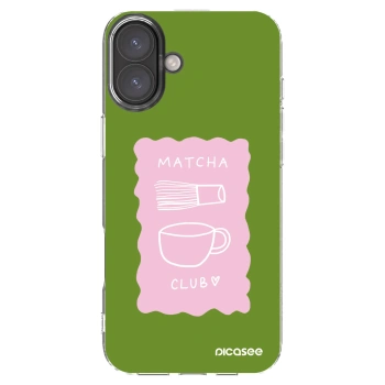 Picasee διαφανής θήκη σιλικόνης Apple iPhone 16 Plus - Matcha club