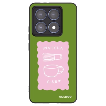 Picasee Μαύρη θήκη σιλικόνης για Xiaomi 14T Pro - Matcha club