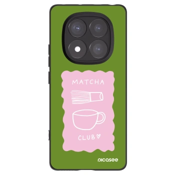 Picasee Μαύρη θήκη σιλικόνης για Xiaomi Redmi Note 14 Pro 5G - Matcha club
