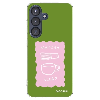 Picasee διαφανής θήκη σιλικόνης Samsung Galaxy S25 5G - Matcha club