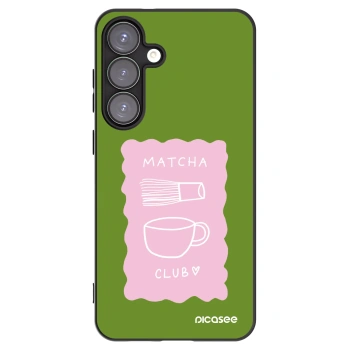 Picasee Μαύρη θήκη σιλικόνης για Samsung Galaxy S25+ 5G - Matcha club