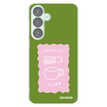 Picasee διαφανής θήκη σιλικόνης Samsung Galaxy S25+ 5G - Matcha club