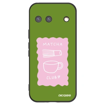 Picasee Μαύρη θήκη σιλικόνης για Google Pixel 9 - Matcha club