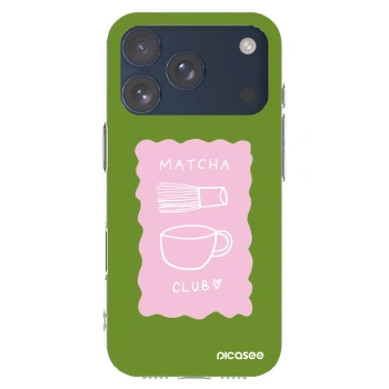 Picasee διαφανής θήκη σιλικόνης Apple iPhone 17 Pro - Matcha club