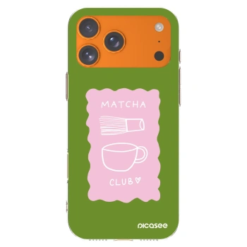 Picasee διαφανής θήκη σιλικόνης Apple iPhone 17 Pro Max - Matcha club