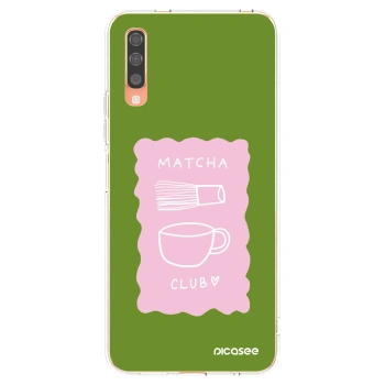 Picasee διαφανής θήκη σιλικόνης Samsung Galaxy A70 A705F - Matcha club