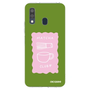 Picasee διαφανής θήκη σιλικόνης Samsung Galaxy A40 A405F - Matcha club