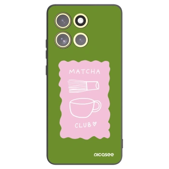 Picasee Μαύρη θήκη σιλικόνης για Motorola Moto G86 5G - Matcha club