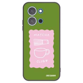 Picasee Μαύρη θήκη σιλικόνης για Xiaomi Redmi 15C 4G - Matcha club