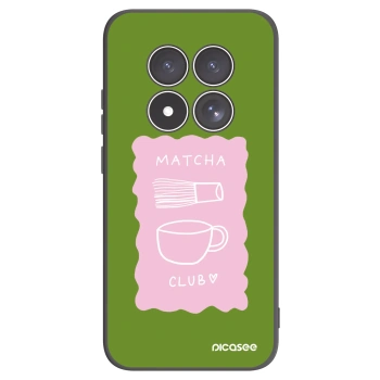 Picasee Μαύρη θήκη σιλικόνης για Xiaomi Redmi Note 15 Pro 4G - Matcha club