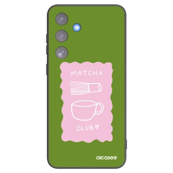 Picasee Μαύρη θήκη σιλικόνης για Samsung Galaxy S25 FE 5G - Matcha club