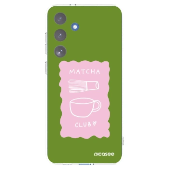 Picasee διαφανής θήκη σιλικόνης Samsung Galaxy S25 FE 5G - Matcha club