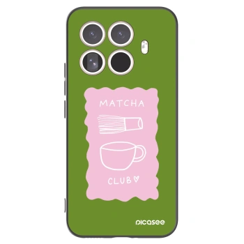 Picasee Μαύρη θήκη σιλικόνης για Xiaomi 15T Pro - Matcha club