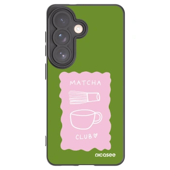 Picasee Μαύρη θήκη σιλικόνης για Samsung Galaxy S26 - Matcha club
