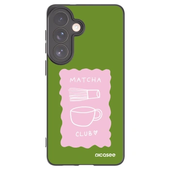 Picasee Μαύρη θήκη σιλικόνης για Samsung Galaxy S26+ - Matcha club