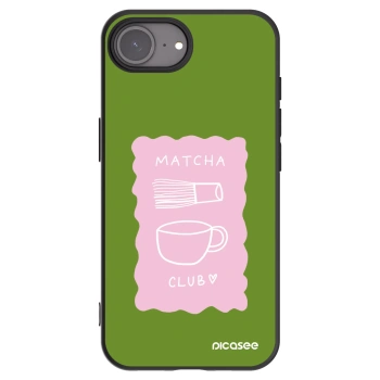 Picasee Μαύρη θήκη σιλικόνης για Apple iPhone 17e - Matcha club