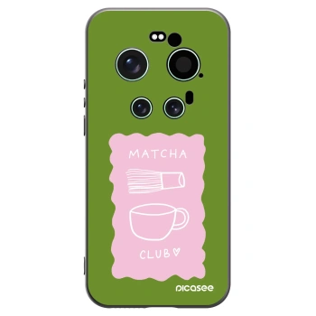 Picasee Μαύρη θήκη σιλικόνης για Xiaomi 17 Ultra - Matcha club