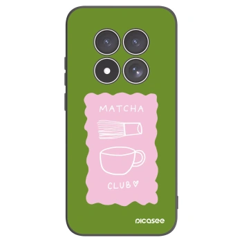 Picasee Μαύρη θήκη σιλικόνης για Xiaomi Redmi Note 15 Pro 5G - Matcha club