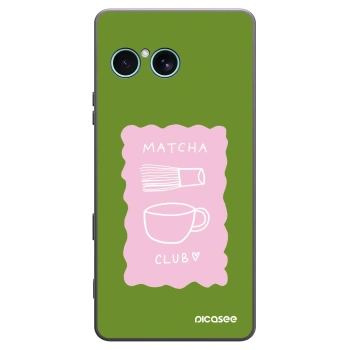 Picasee Μαύρη θήκη σιλικόνης για Sony Xperia 10 VII - Matcha club