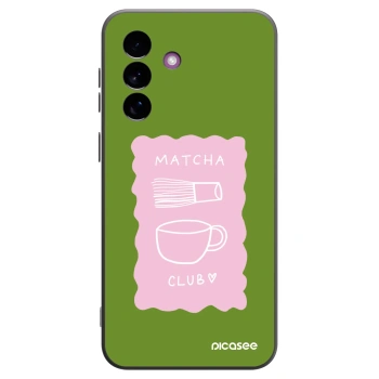 Picasee Μαύρη θήκη σιλικόνης για Samsung Galaxy A37 - Matcha club
